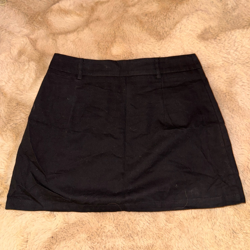 Women’s black White Fox mini skirt